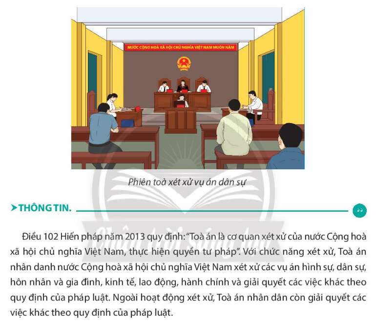 Pháp luật 10 Bài 15: Tòa án nhân dân và Viện kiểm sát nhân dân | Chân trời sáng tạo (ảnh 2)