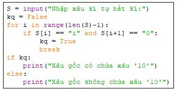 Lý thuyết Tin học 10 Bài 24: Xâu kí tự - Kết nối tri thức  (ảnh 1)
