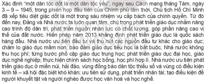 Pháp luật 10 Bài 17: Nội dung cơ bản của Hiến pháp về kinh tế, văn hóa, xã hội, giáo dục, khoa học, công nghệ, môi trường | Kết nối tri thức (ảnh 3)