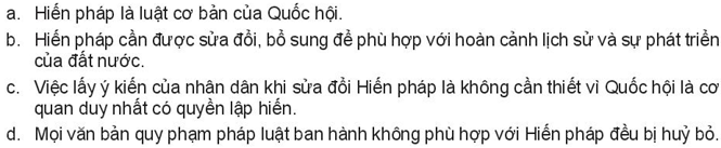 Pháp luật 10 Bài 14: Giới thiệu về Hiến pháp nước Cộng hòa xã hội chủ nghĩa Việt Nam | Kết nối tri thức (ảnh 7)