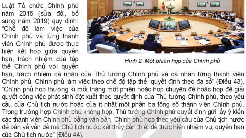 Pháp luật 10 Bài 21: Quốc hội, chủ tịch nước, chính phủ nước Cộng hòa xã hội Chủ nghĩa Việt Nam | Kết nối tri thức (ảnh 10)