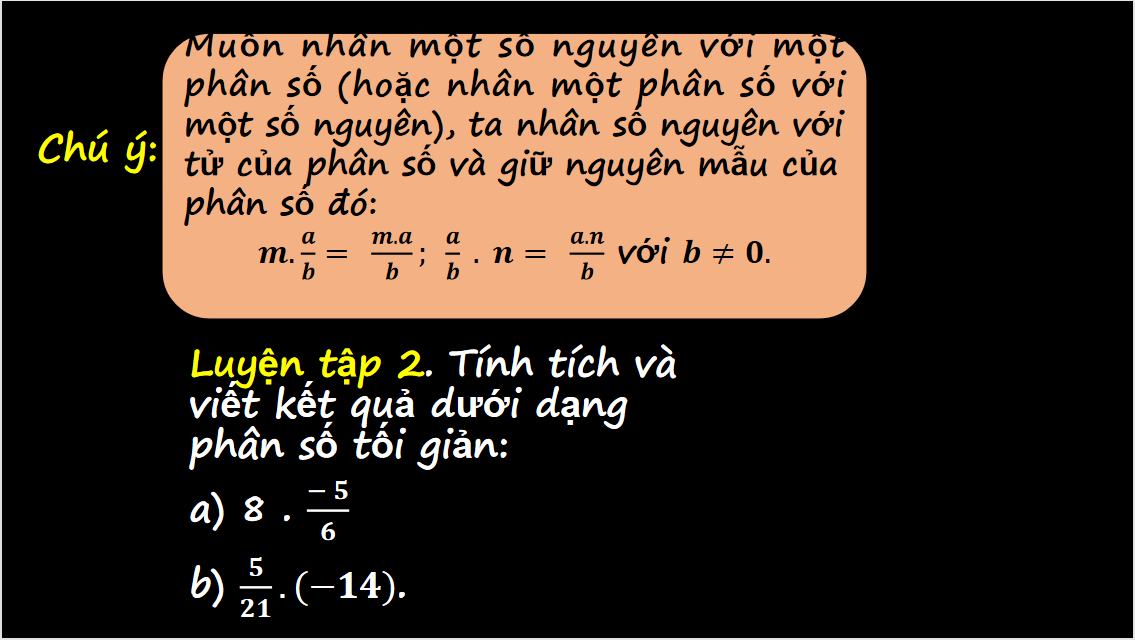 Giáo án điện tử Phép nhân, phép chia phân số| Bài giảng PPT Toán 6 (ảnh 1)