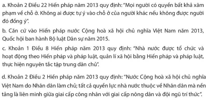 Pháp luật 10 Bài 20: Khái niệm, đặc điểm và vị trí của Hiến pháp nước Cộng hòa xã hội chủ nghĩa Việt Nam | Chân trời sáng tạo (ảnh 6)