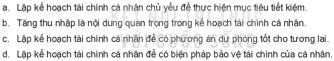 Kinh tế 10 Bài 10: Lập kế hoạch tài chính cá nhân | Kết nối tri thức (ảnh 11)