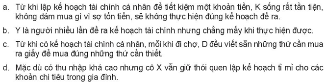 Kinh tế 10 Bài 10: Lập kế hoạch tài chính cá nhân | Kết nối tri thức (ảnh 12)