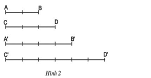 Cho bốn đoạn thẳng AB, CD, A'B' (ảnh 2)