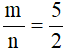 Tính giá trị biểu thức A = 3/-2. m/n