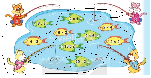 toán lớp 2 - tập 2 - Bài 43