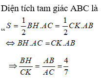 Bài tập Diện tích tam giác | Lý thuyết và Bài tập Toán 8 có đáp án