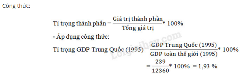 Giải Địa Lí 11 Bài 9 Tiết 3: Thực hành: Tìm hiểu sự thay đổi của nền kinh tế Trung Quốc (ảnh 2)