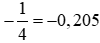 Trong các phát biểu sau, phát biểu nào đúng? (A) -1/4 = 0.25