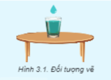 Em sẽ dùng những công cụ vẽ nào trong Inkscape về một chiếc bàn, mỗi li nước