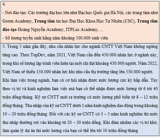 Lý thuyết Tin học 10 Cánh diều Bài 2: Dự án nhỏ: Tìm hiểu về nghề lập trình web, lập trình trò chơi và lập trình cho thiết bị di động (ảnh 5)