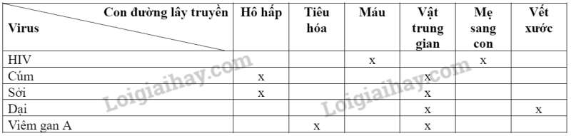 Sinh học 10 Bài 22: Phương thức lây truyền, cách phòng chống và ứng dụng của virus | Giải Sinh 10 Cánh diều (ảnh 5)