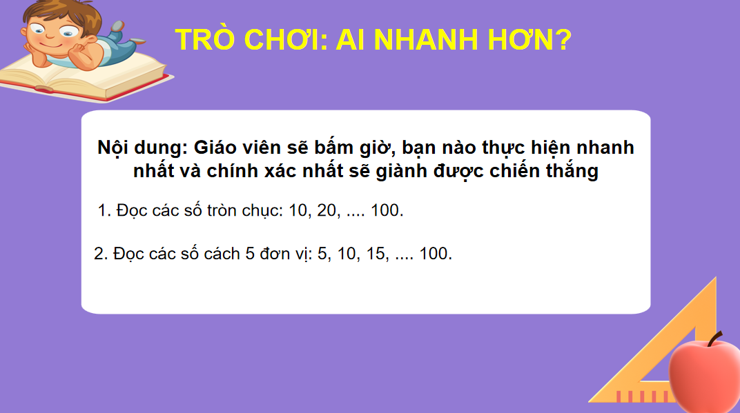 Giáo án điện tử Ôn tập các số đến 100| Bài giảng PPT Toán lớp 2 Chân trời sáng tạo (ảnh 1)