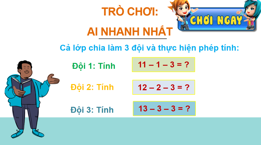 Giáo án điện tử  14, 15, 16, 17, 18 trừ đi một số  | Bài giảng PPT Toán lớp 2 Chân trời sáng tạo (ảnh 1)