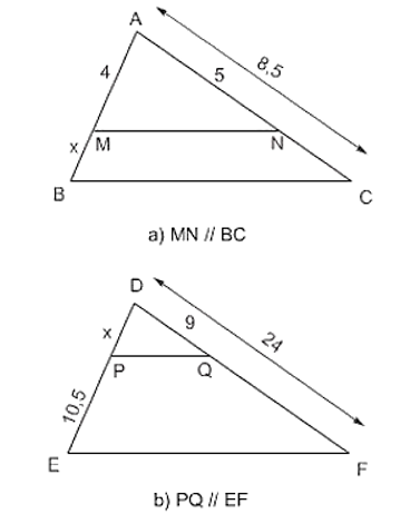 Tính x trong các trường hợp sau  (ảnh 1)