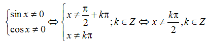 Cách tìm tập xác định của hàm số lượng giác cực hay - Toán lớp 11