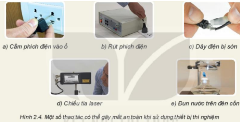 Giáo án Vật lí 10 Bài 2 (Kết nối tri thức 2023): Các quy tắc an toàn trong phòng thực hành Vật lí (ảnh 1)