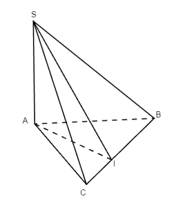 Cho hình chóp S.ABC có SA ⊥ (ABC). Gọi I là hình chiếu của A trên đường thẳng BC