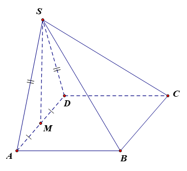 Cho hình chóp S.ABCD có đáy ABCD là hình bình hành