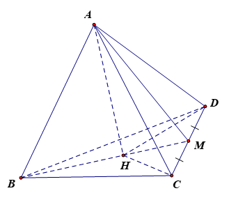 Cho tứ diện đều ABCD có độ dài các cạnh bằng a