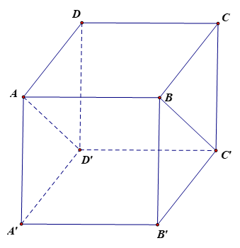 Cho hình lập phương ABCD.A'B'C'D' có cạnh bằng a. Thể tích khối tứ diện ABC'D'