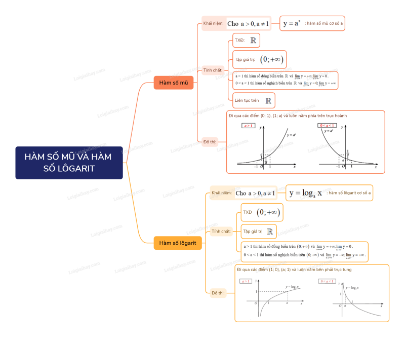 Lý thuyết Hàm số mũ. Hàm số lôgarit (Chân trời sáng tạo 2024) hay, chi tiết | Toán lớp 11 (ảnh 3)
